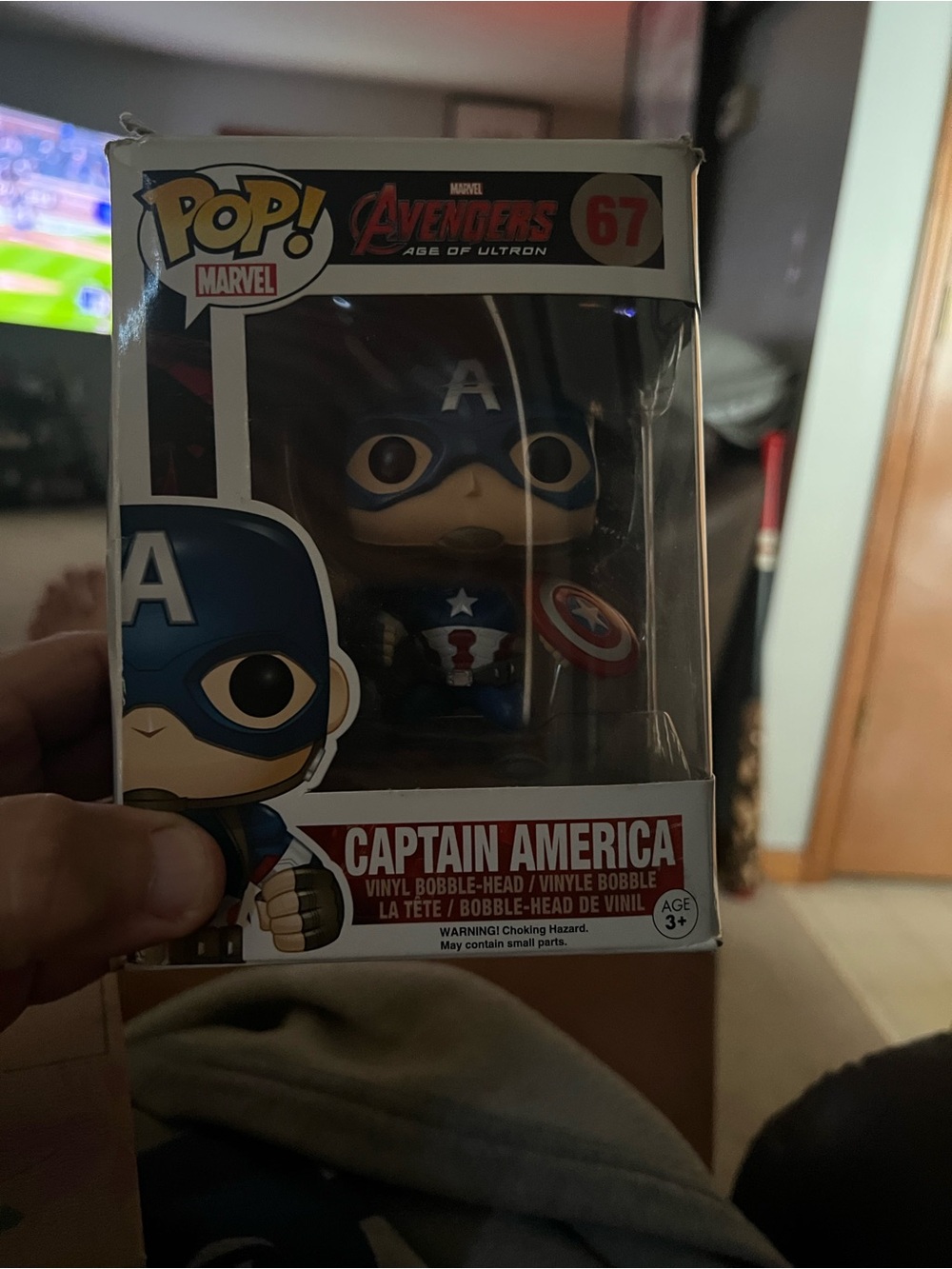 Marvel Captain America Collectible Box Art – Blue, Red, White